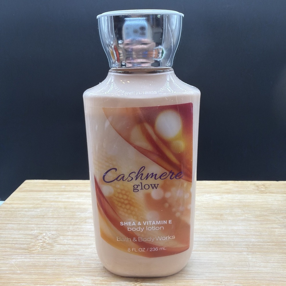 Bath & Body Works Cashmere Glow Body Lotion 8 oz Rare Shea & Vitamin E